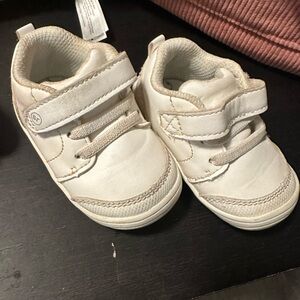 Stride Rite Cream Baby Walker Shoes